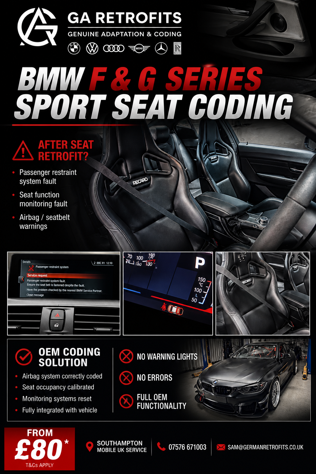 BMW SPORT SEAT CODING