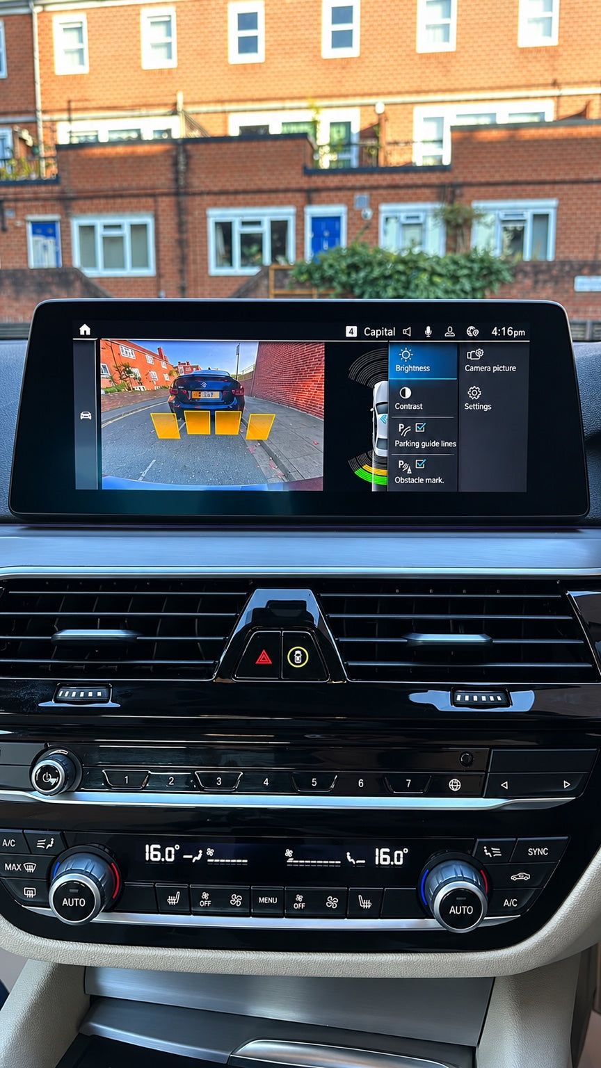 BMW G series OEM reversing camera retrofit parking display
