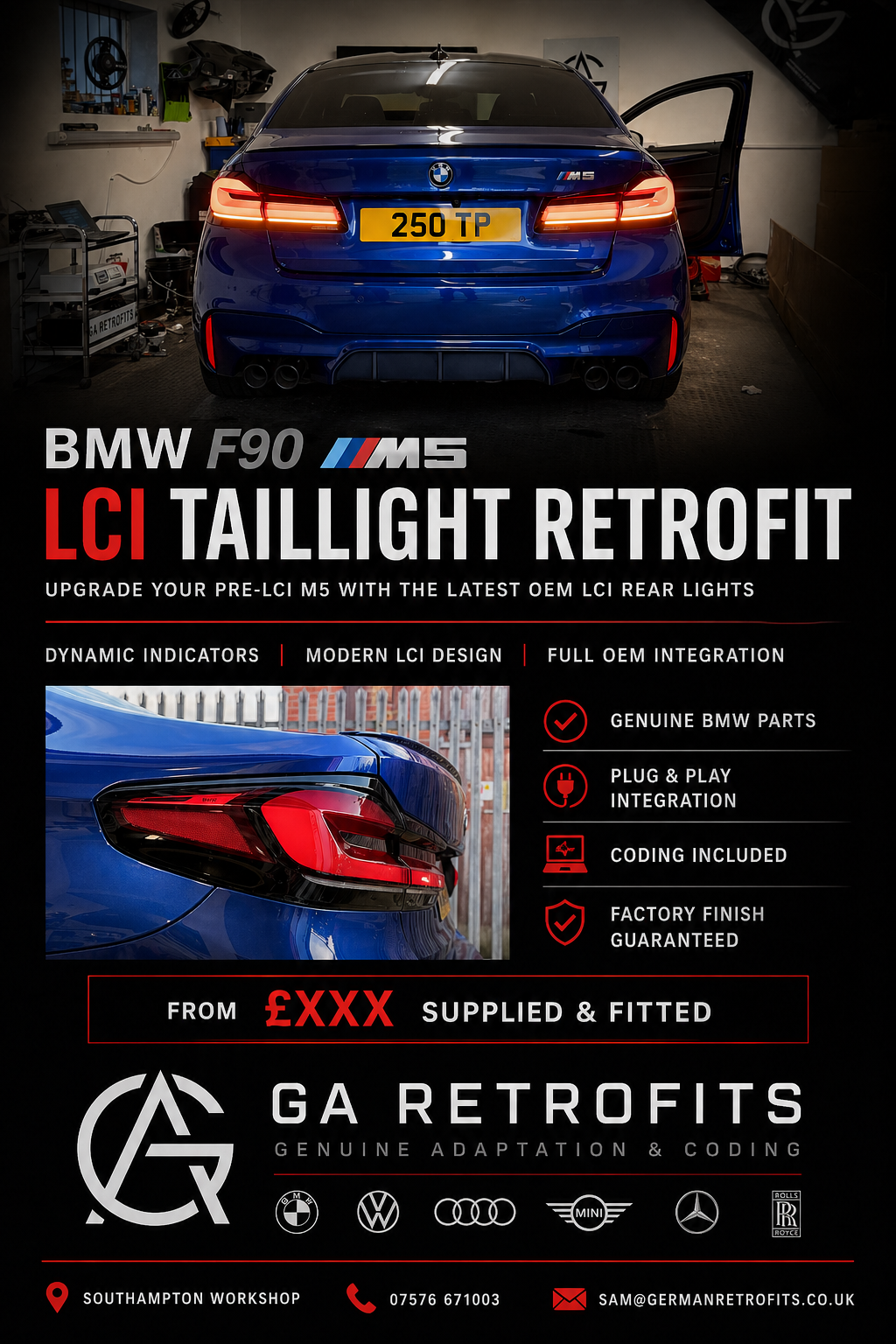 BMW G30 F90 520/30/40 M5 LCI REAR LIGHTS
