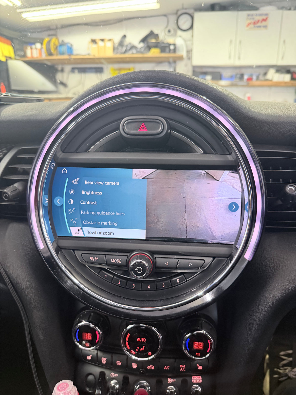 MINI REVERSING CAMERA RETROFIT