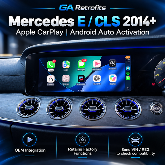 Mercedes-Benz E-Class & CLS Apple CarPlay / Android Auto Activation