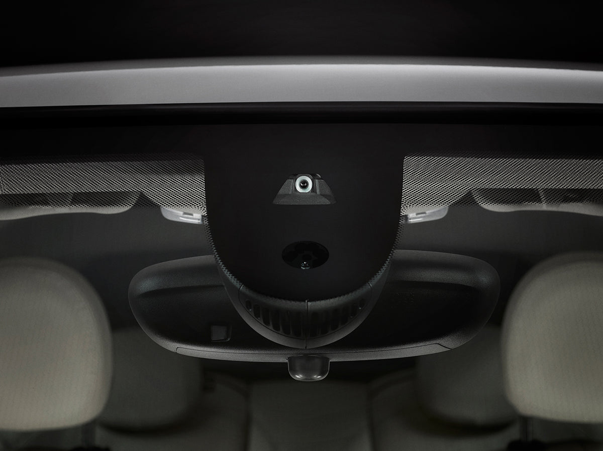 MINI F56 KAFAS driver assistance camera mounted in windscreen above rear view mirror
