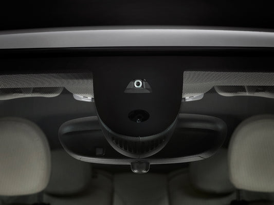 MINI F56 KAFAS driver assistance camera mounted in windscreen above rear view mirror