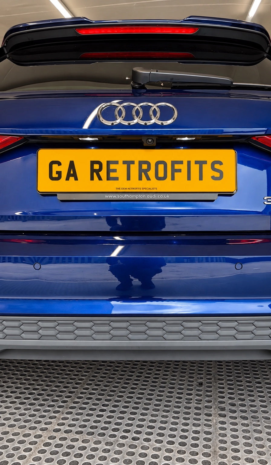 Audi A3 8Y OEM reversing camera fitted to tailgate