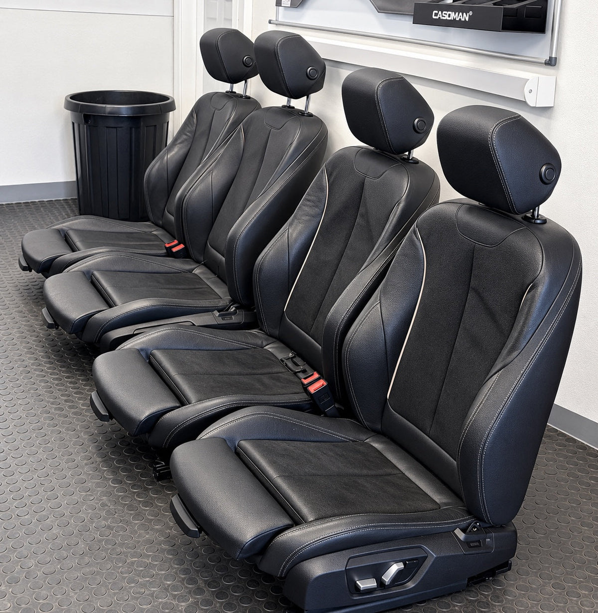 BMW F Series OEM heated electric memory leather seats retrofit – GA Retrofits
