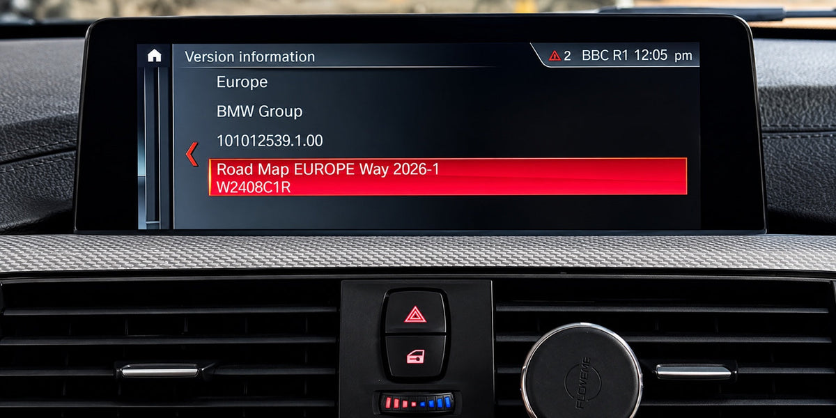 BMW Road Map Europe Way 2026-1 navigation map version