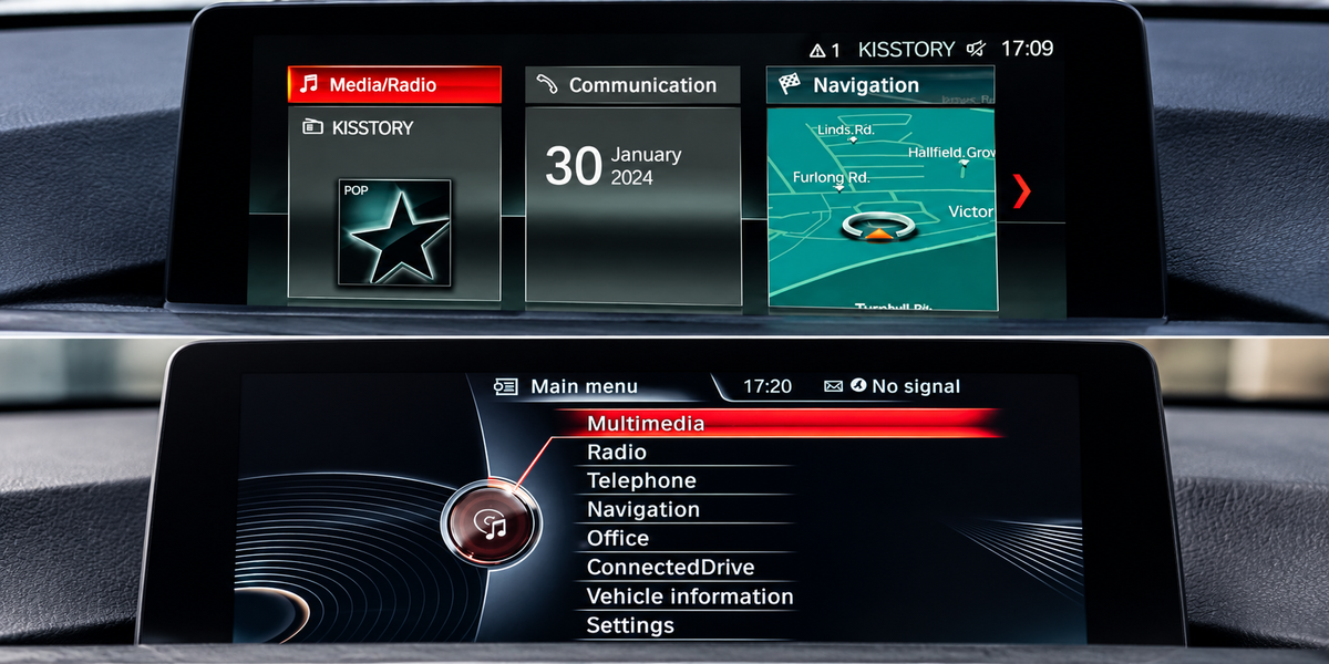 BMW NBT EVO ID4 to ID6 interface comparison