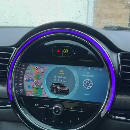MINI F54 CLUBMAN LCI2 IDRIVE UPGRADE (6CP) | APPLE CARPLAY & 8.8 INCH TOUCHSCREEN – GA Retrofits retrofit demonstration video