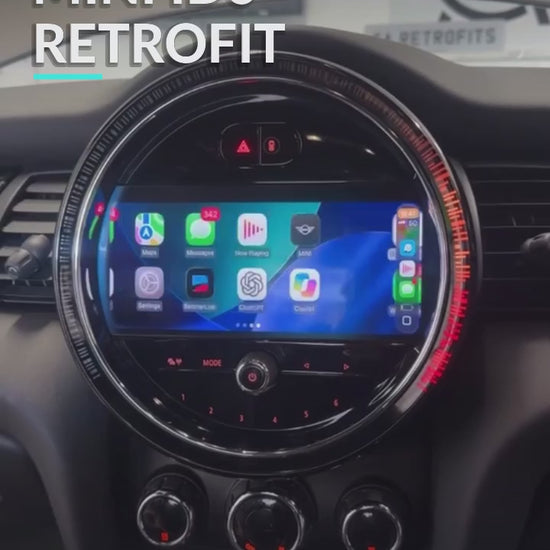 MINI F54 CLUBMAN LCI2 IDRIVE UPGRADE (6CP) | APPLE CARPLAY & 8.8 INCH TOUCHSCREEN – GA Retrofits retrofit demonstration video