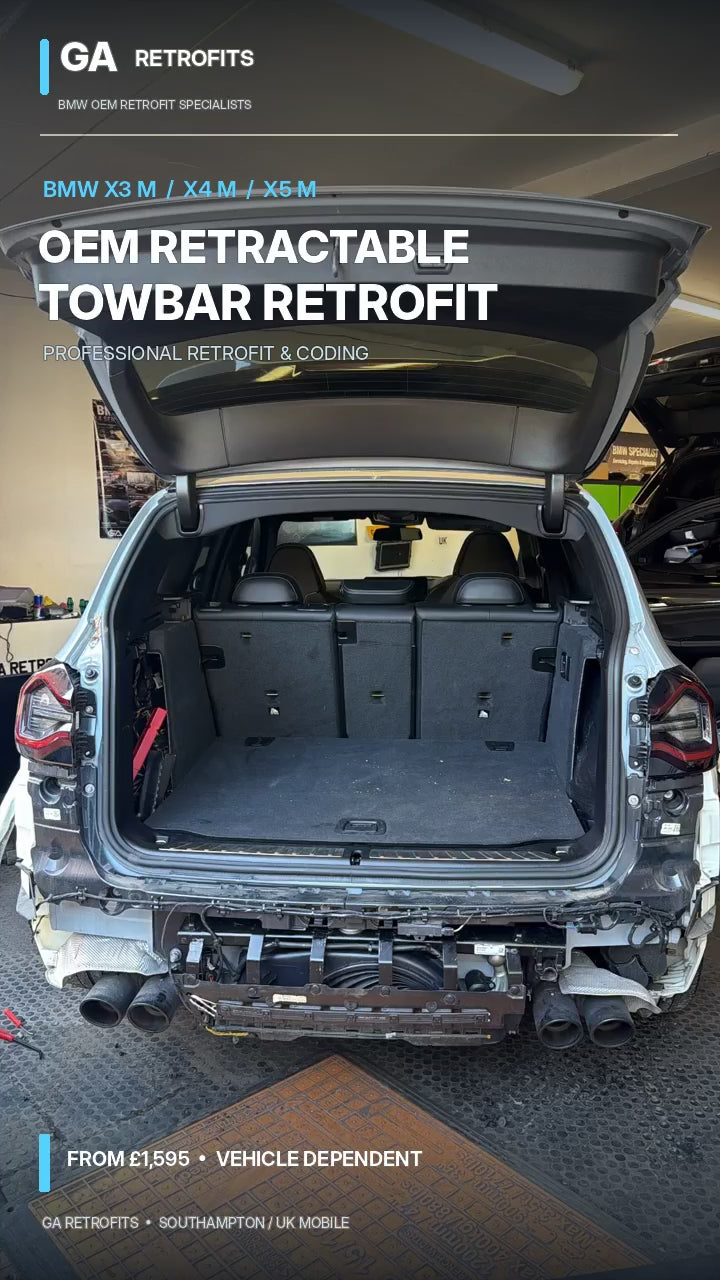 BMW GENUINE OEM SWIVEL TOWBAR RETROFIT (3AC) – GA Retrofits retrofit demonstration video
