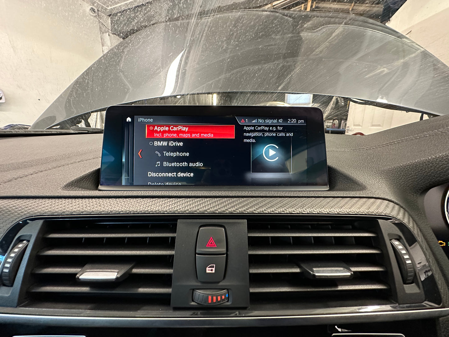 BMW Pro Navigation NBT Evo ID6 IDrive upgrade With CarPlay