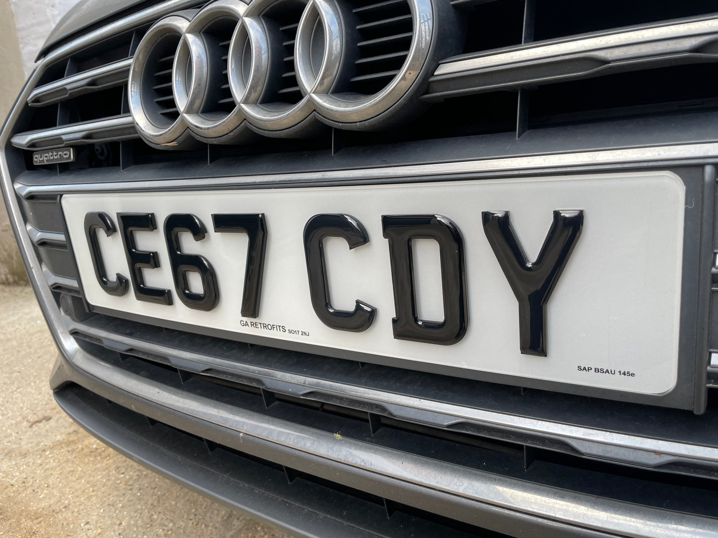 4D Gel Raised registration plates (pair)